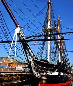 Old Ironsides in Boston Harbor